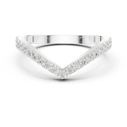 Round Cut Lab Grown Diamond Ring in Platinum