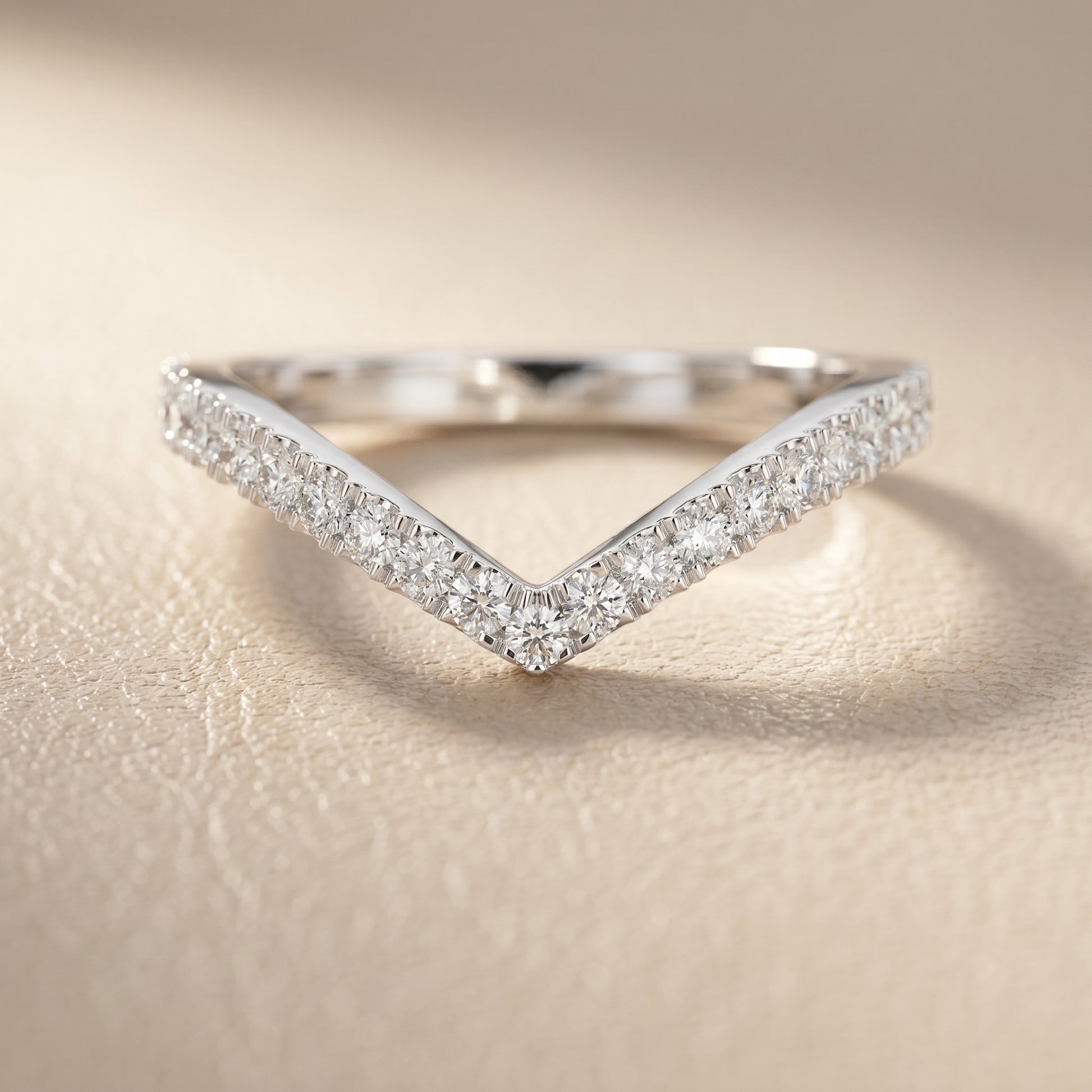 Round Cut Lab Grown Diamond Ring in Platinum