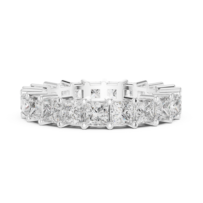 Princess Cut Lab Grown Diamond Ring in White Gold