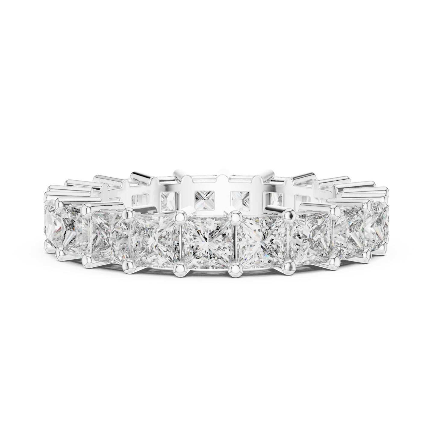 Princess Cut Lab Grown Diamond Ring in Platinum