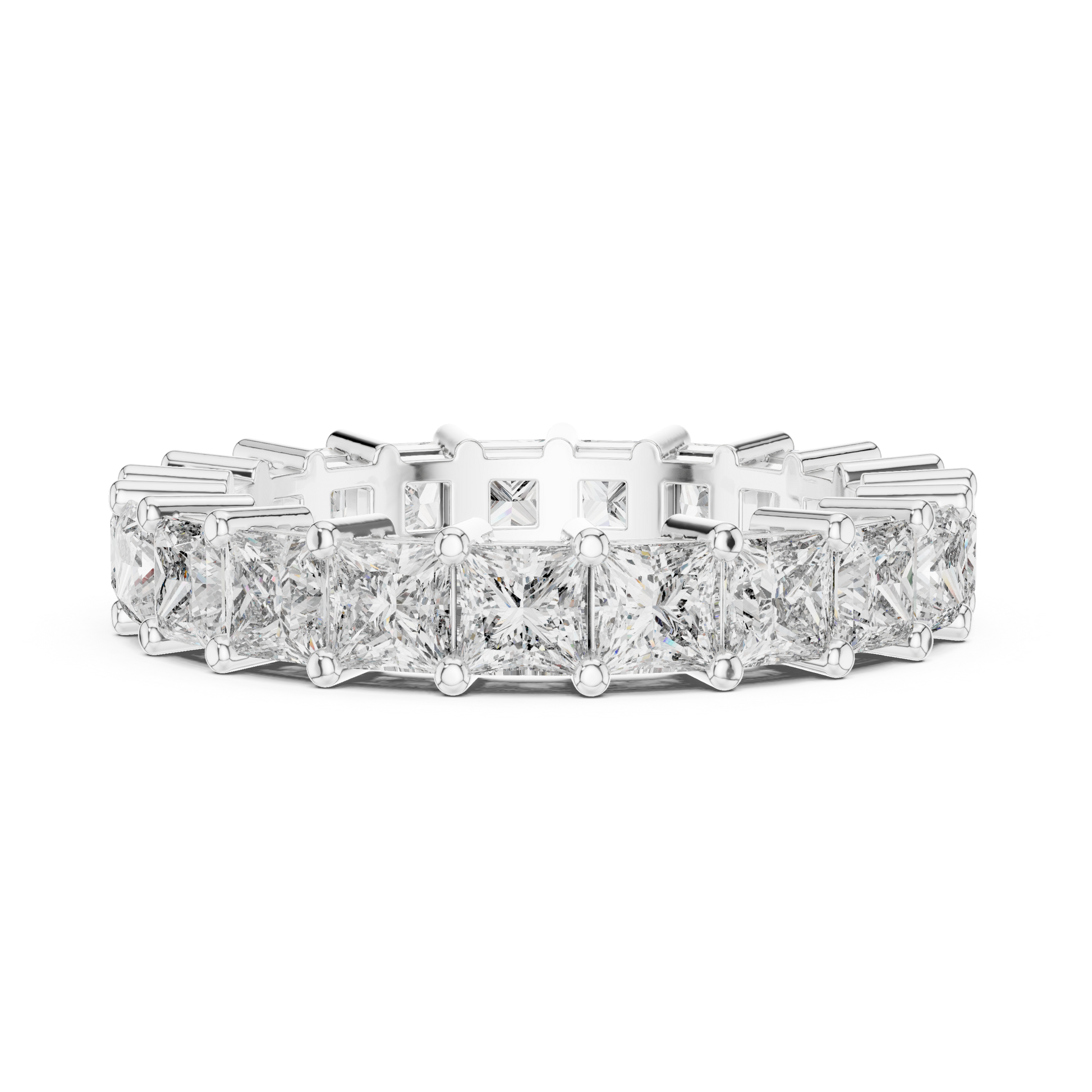 Princess Cut Lab Grown Diamond Ring in Platinum