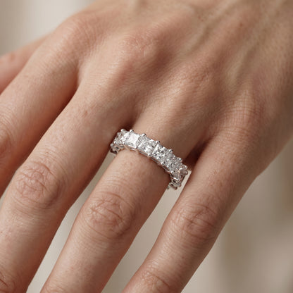 Princess Cut Lab Grown Diamond Ring in Platinum
