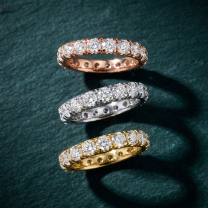 Round Cut Lab Grown Diamond Ring in Platinum
