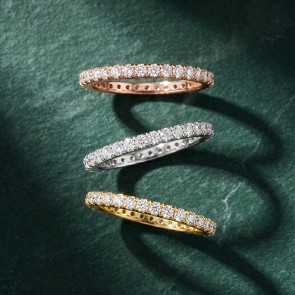Round Cut Lab Grown Diamond Ring in Rose Gold