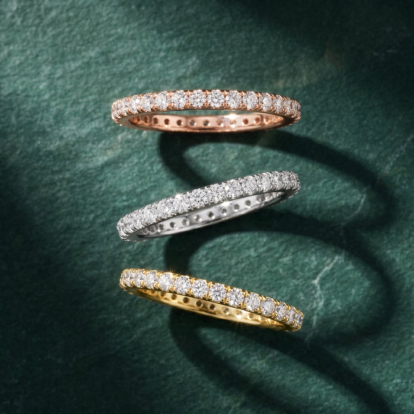 Round Cut Lab Grown Diamond Ring in Yellow Gold