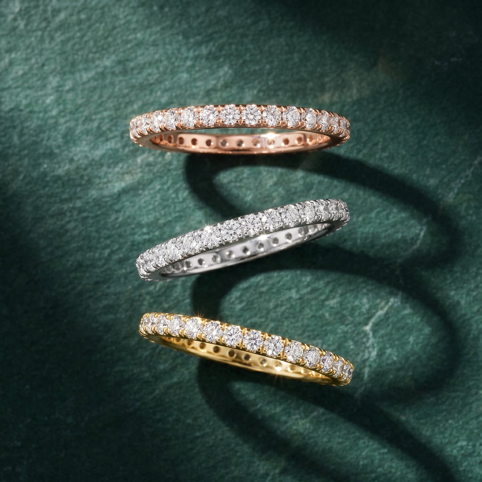 Round Cut Lab Grown Diamond Ring in Yellow Gold