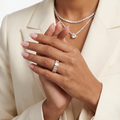 Radiant Cut Lab Grown Diamond Ring in Rose Gold