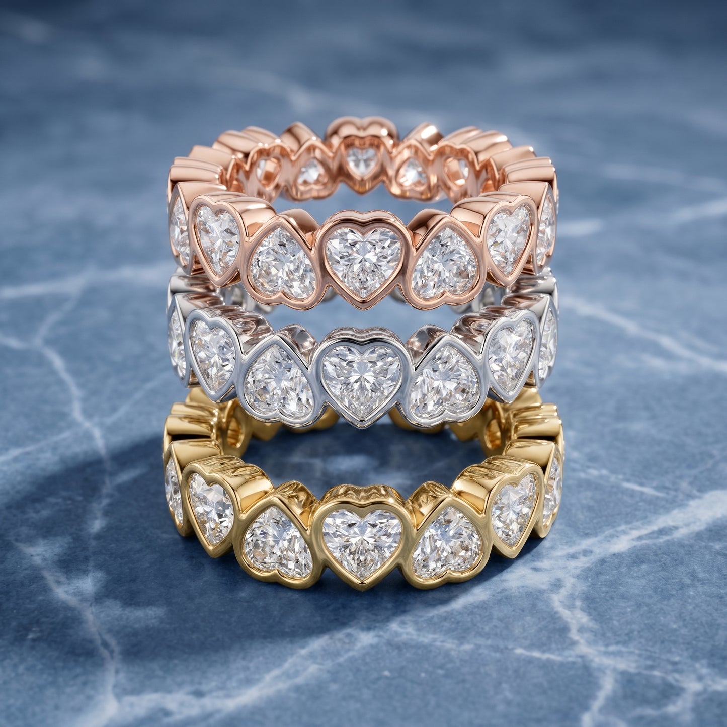 Heart Cut Lab Grown Diamond Ring in White Gold