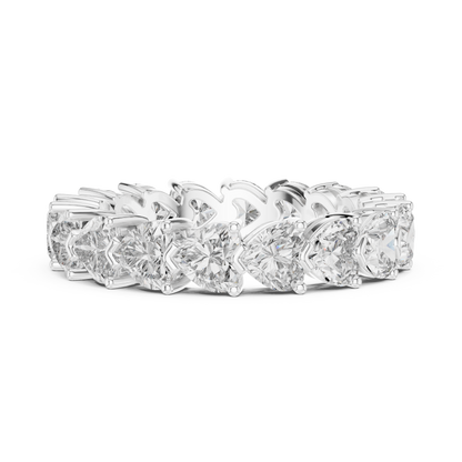 Heart Cut Lab Grown Diamond Ring in Platinum