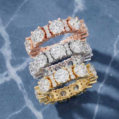 Round Cut Lab Grown Diamond Ring in Rose Gold