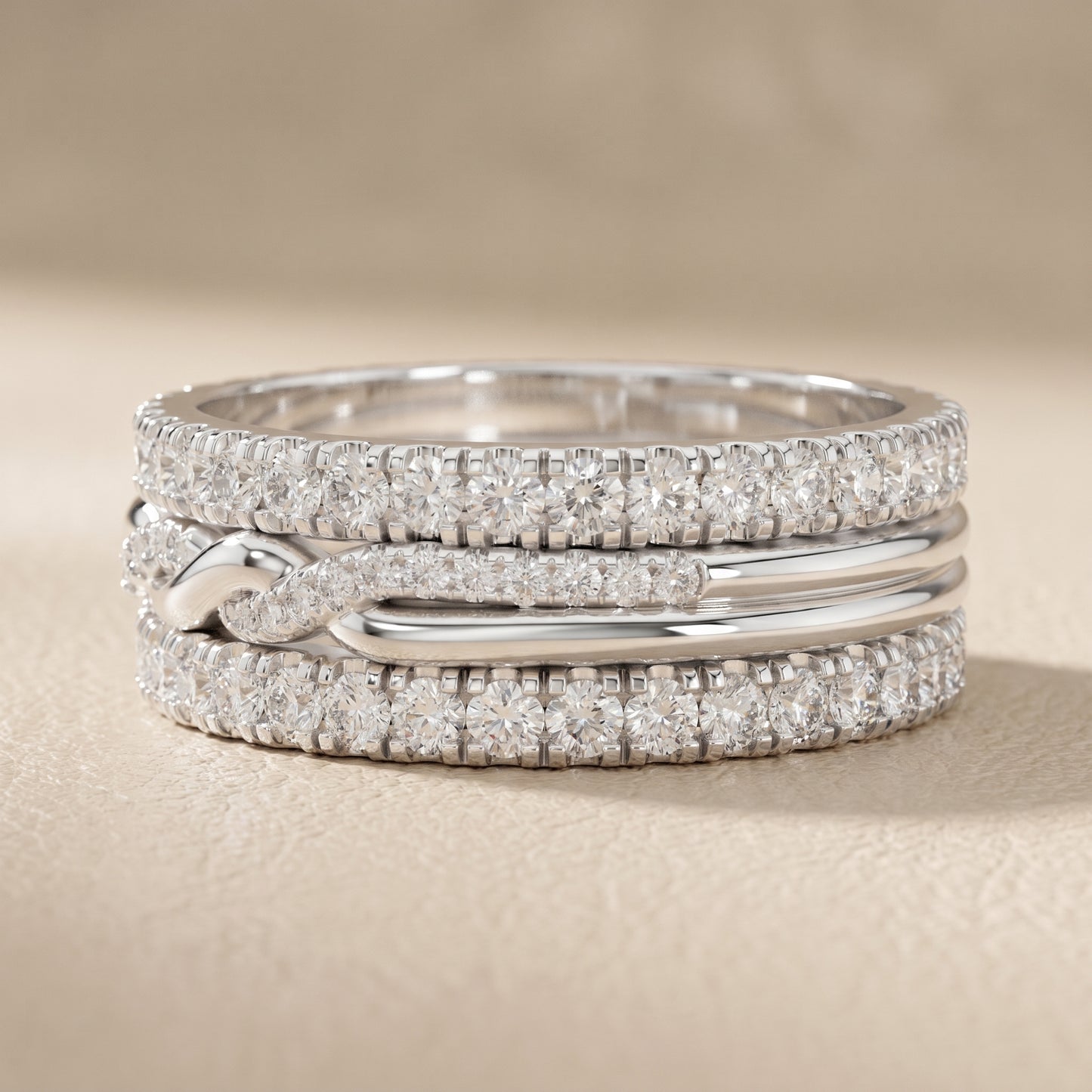 Round Cut Lab Grown Diamond Ring in Platinum
