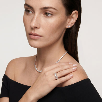 Pear Cut Lab Grown Diamond Ring in Rose Gold