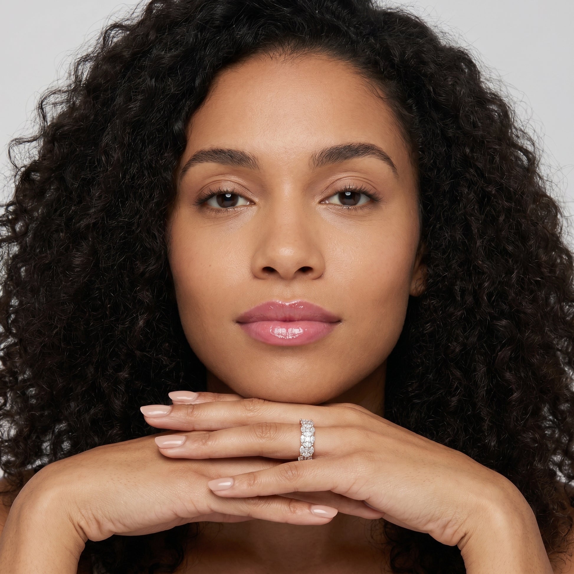 Marquise Princess Cut Lab Grown Diamond Ring in Rose Gold