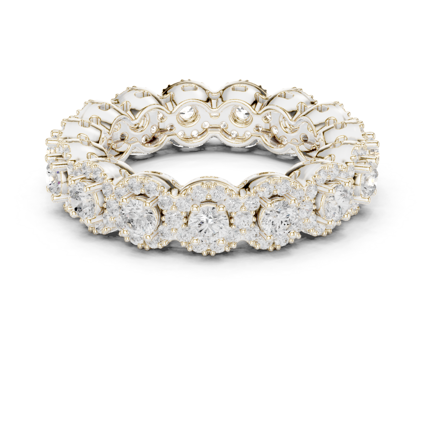 Round Cut Lab Grown Diamond Ring in Platinum