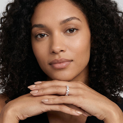 Marquise Cut Lab Grown Diamond Ring in Rose Gold