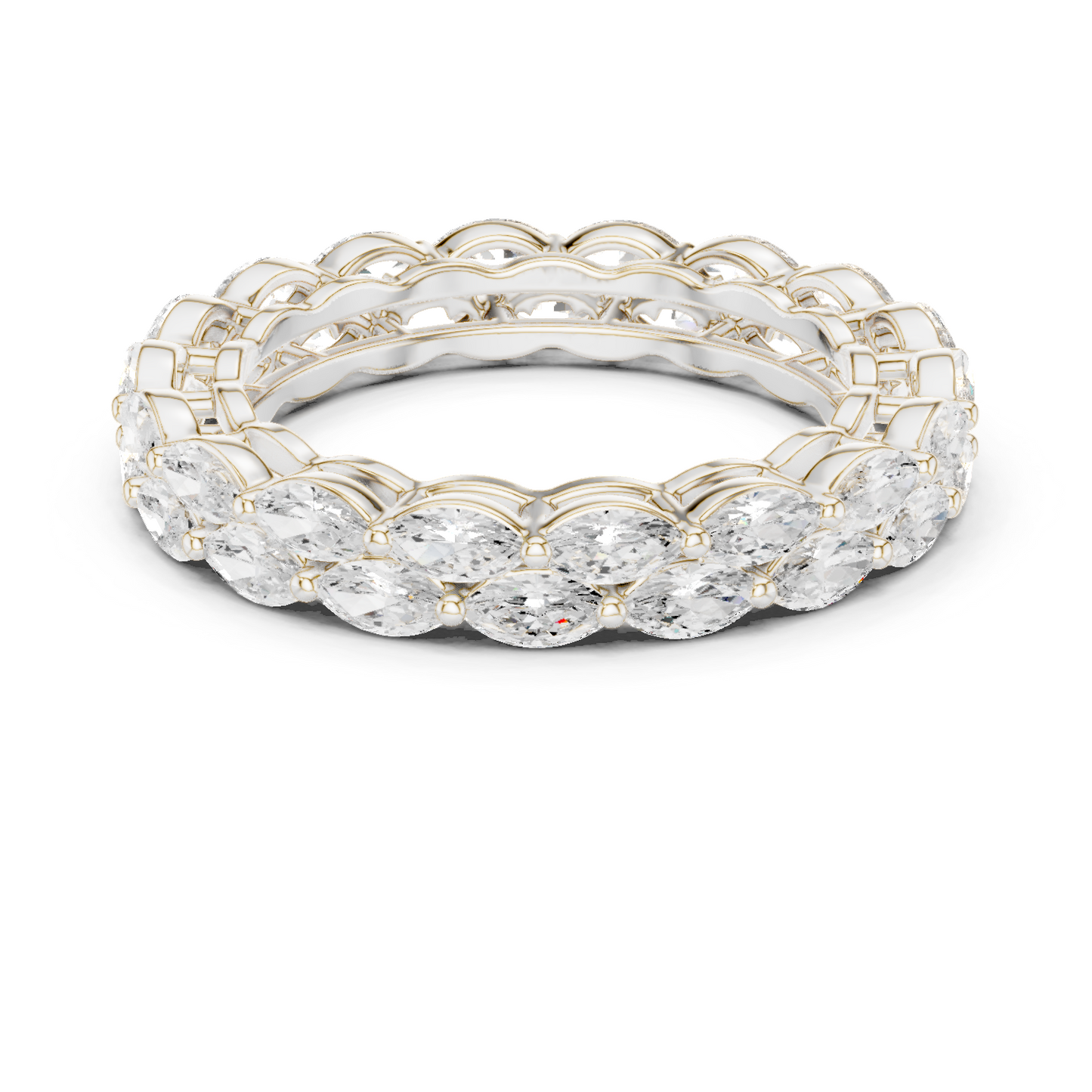 Marquise Cut Lab Grown Diamond Ring in Platinum