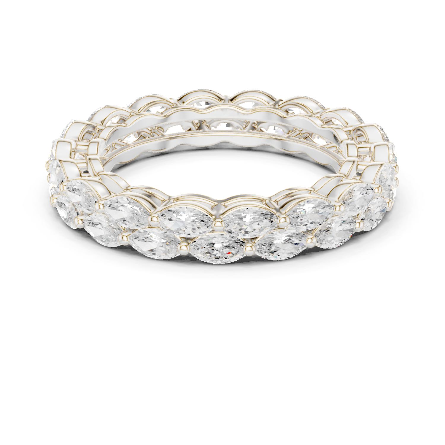 Marquise Cut Lab Grown Diamond Ring in Platinum