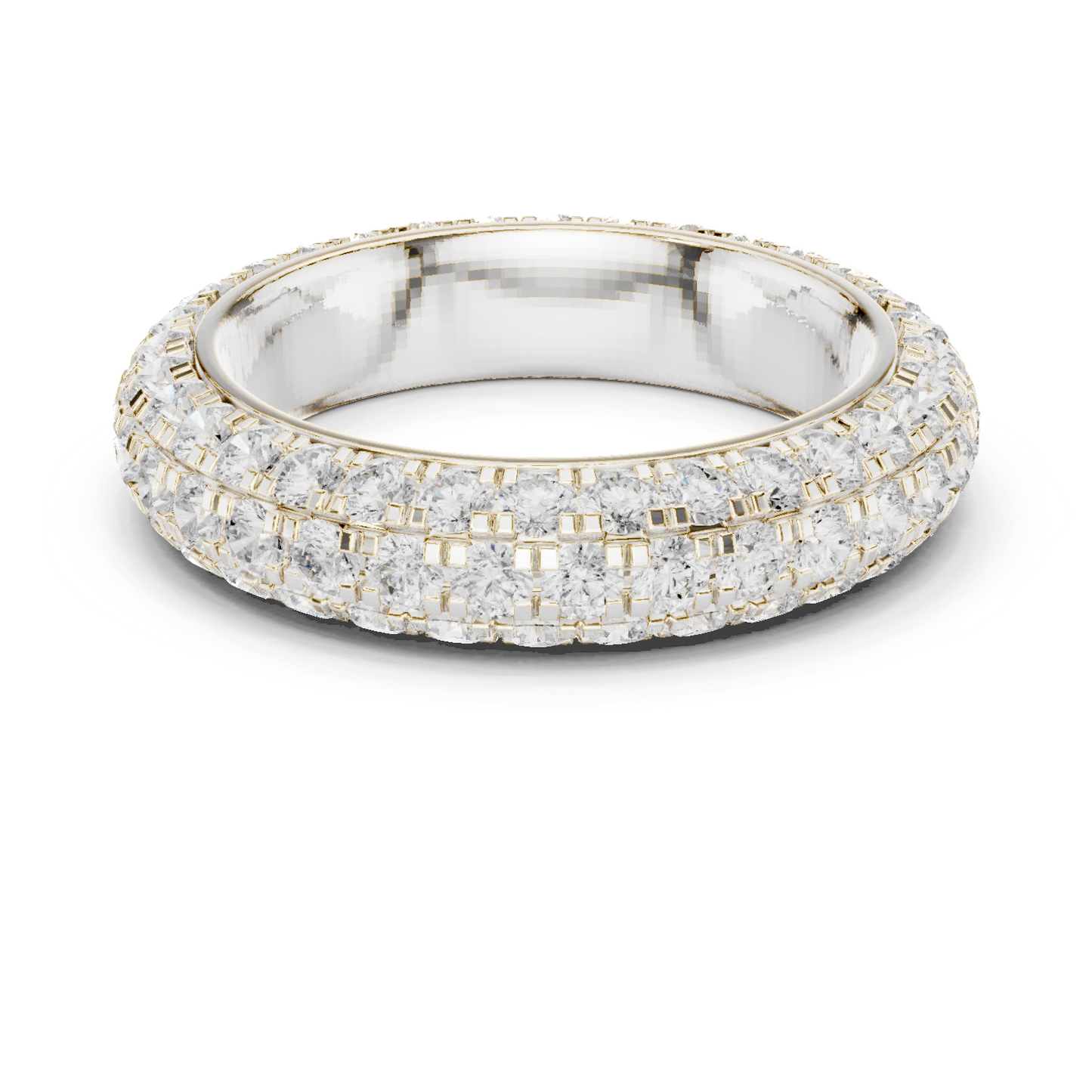 Round Cut Lab Grown Diamond Ring in Platinum