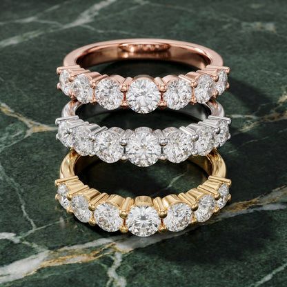 Round Cut Lab Grown Diamond Ring in Rose Gold