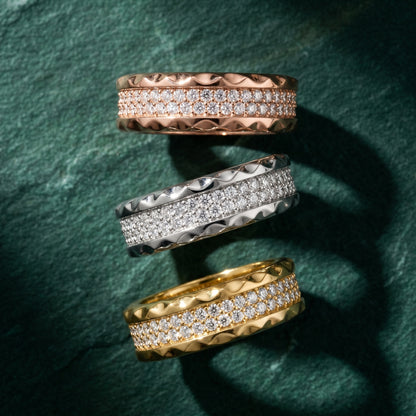Round Cut Lab Grown Diamond Ring in Rose Gold