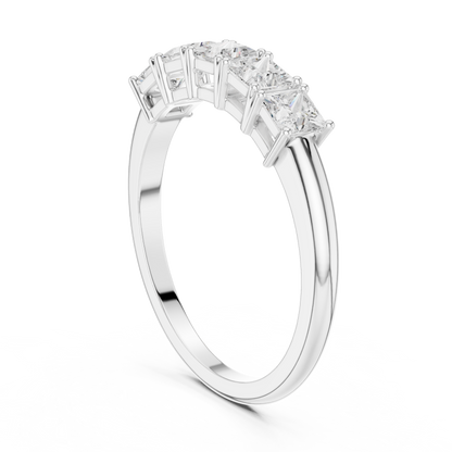 Princess Cut Lab Grown Diamond Ring in Platinum