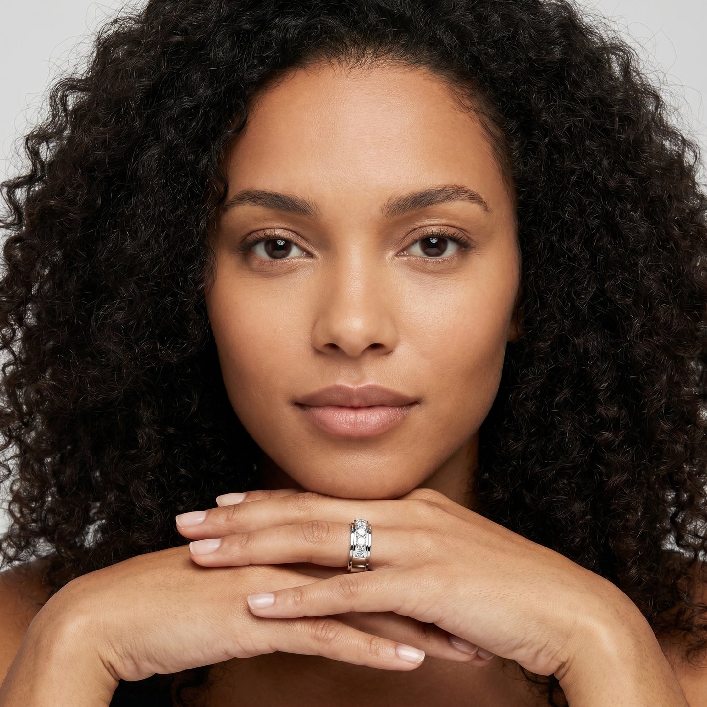 Round Cut Lab Grown Diamond Ring in Platinum