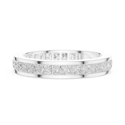 Princess Cut Lab Grown Diamond Ring in Platinum