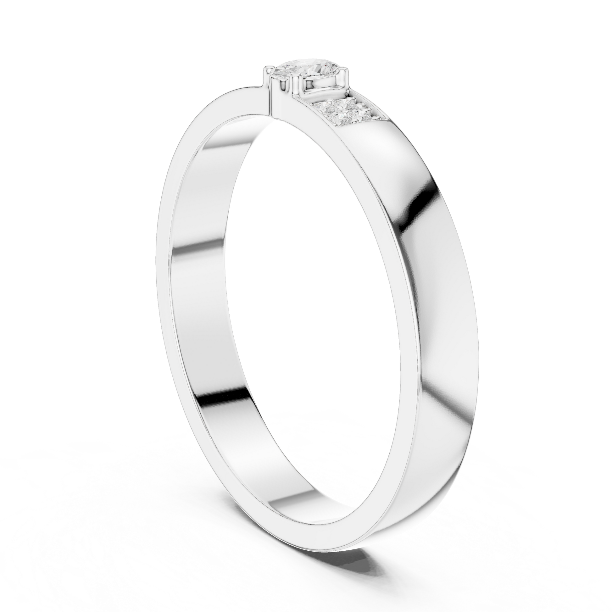 Oval Round Cut Lab Grown Diamond Ring in Platinum
