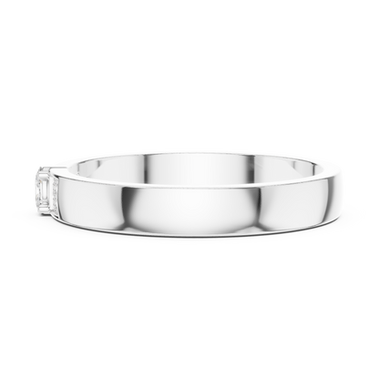 Oval Round Cut Lab Grown Diamond Ring in Platinum
