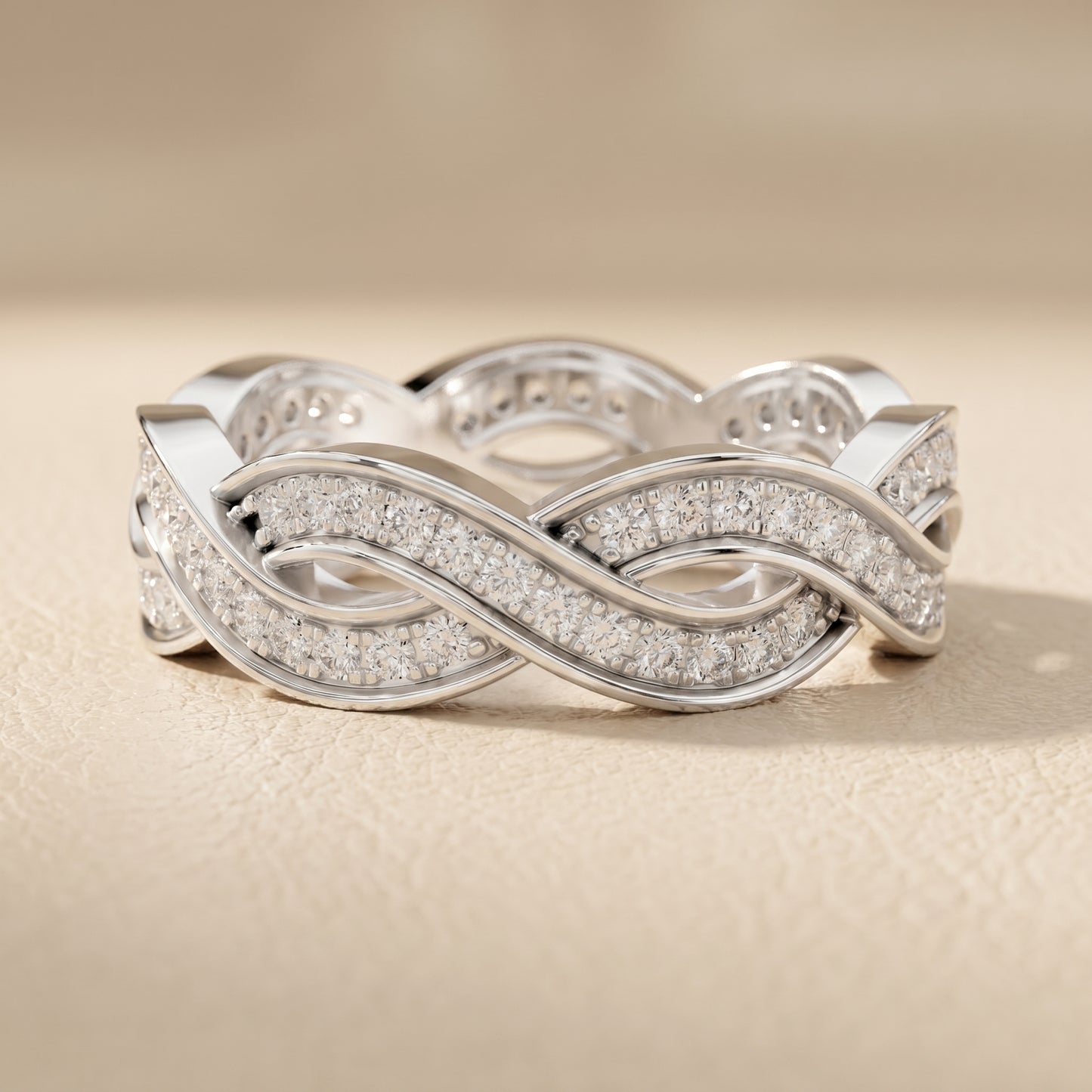 Round Cut Lab Grown Diamond Ring in Platinum