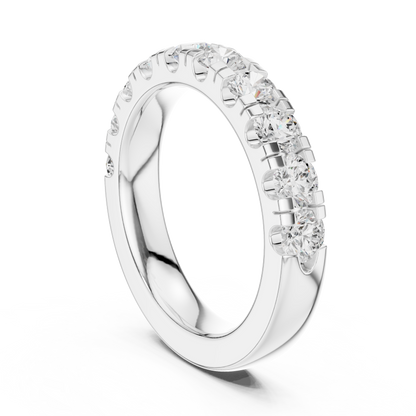 Round Cut Lab Grown Diamond Ring in Platinum