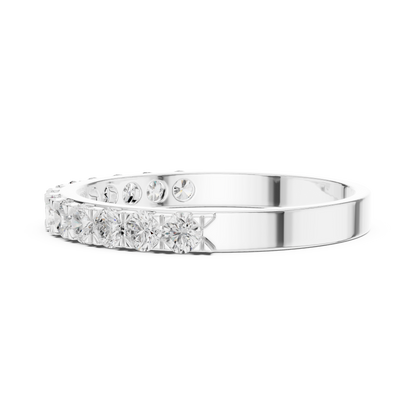 Round Cut Lab Grown Diamond Ring in Platinum