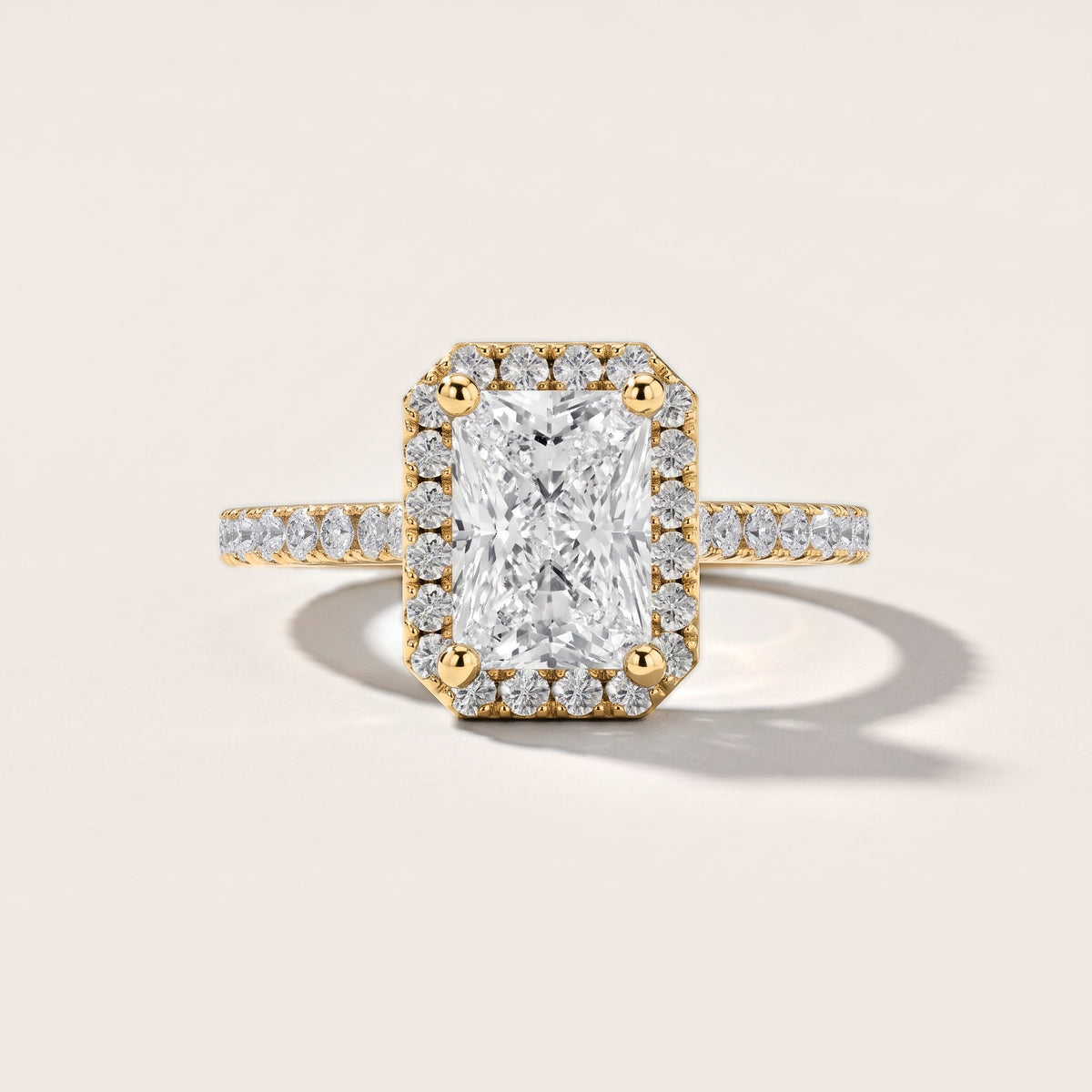 Sophie Halo Pavé Radiant Diamond Engagement Ring in Yellow Gold [studio-metal-r8-20261024]