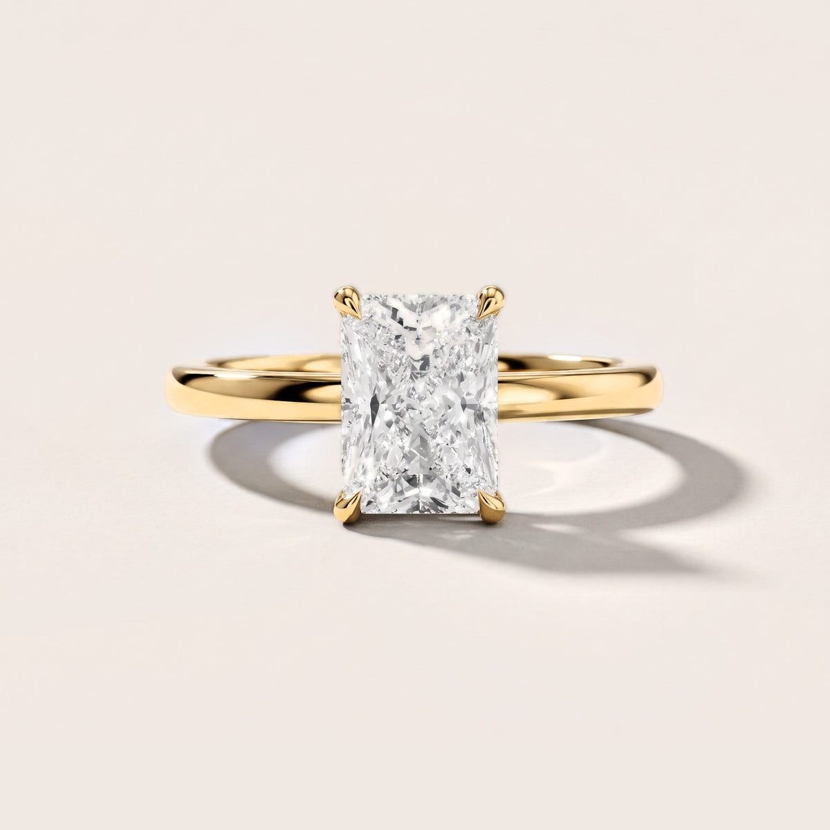 Nadia Petite Solitaire Radiant Diamond Engagement Ring in Yellow Gold [studio-metal-r8-20261024]