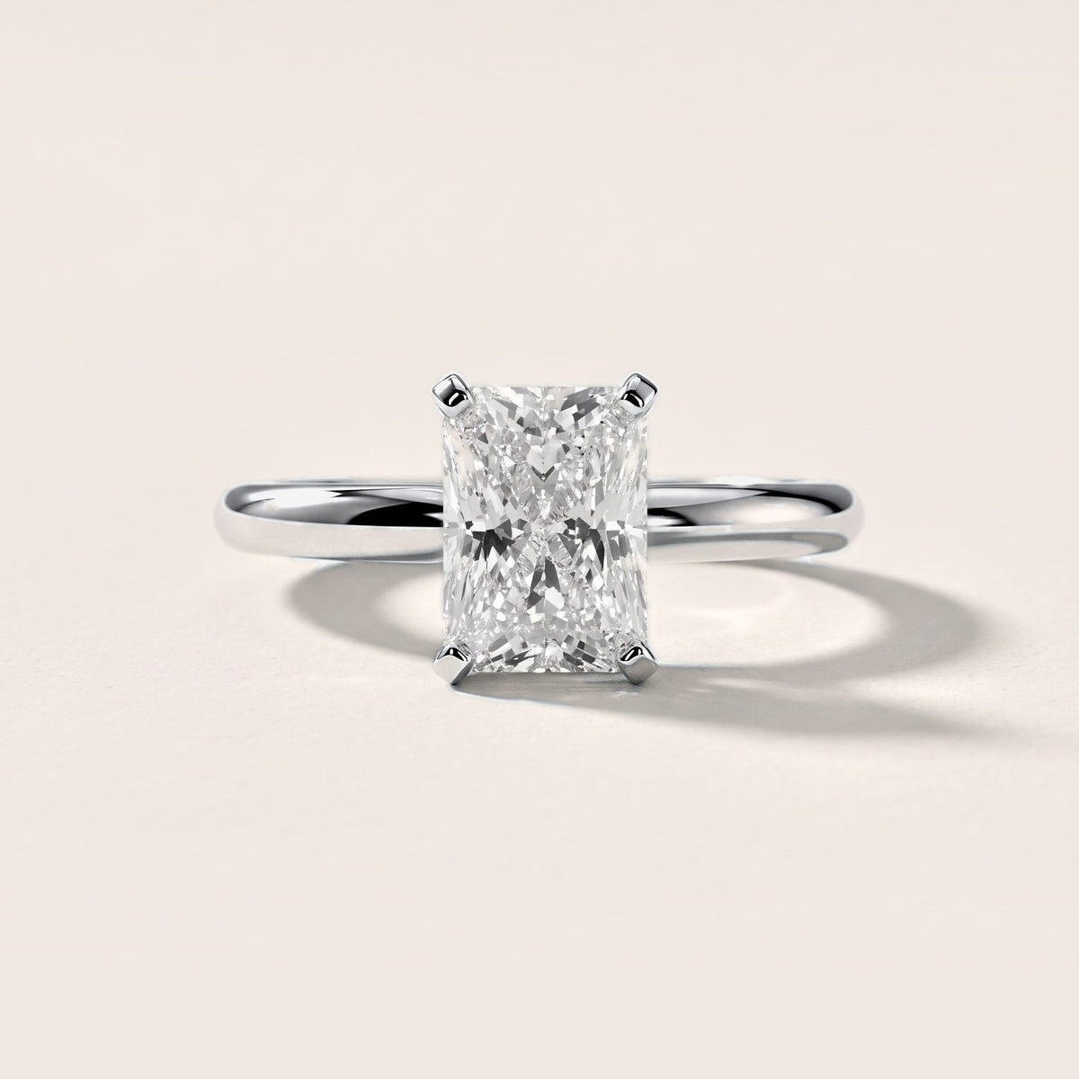 Elena Solitaire Radiant Diamond Engagement Ring in White Gold [studio-metal-r8-20261024]