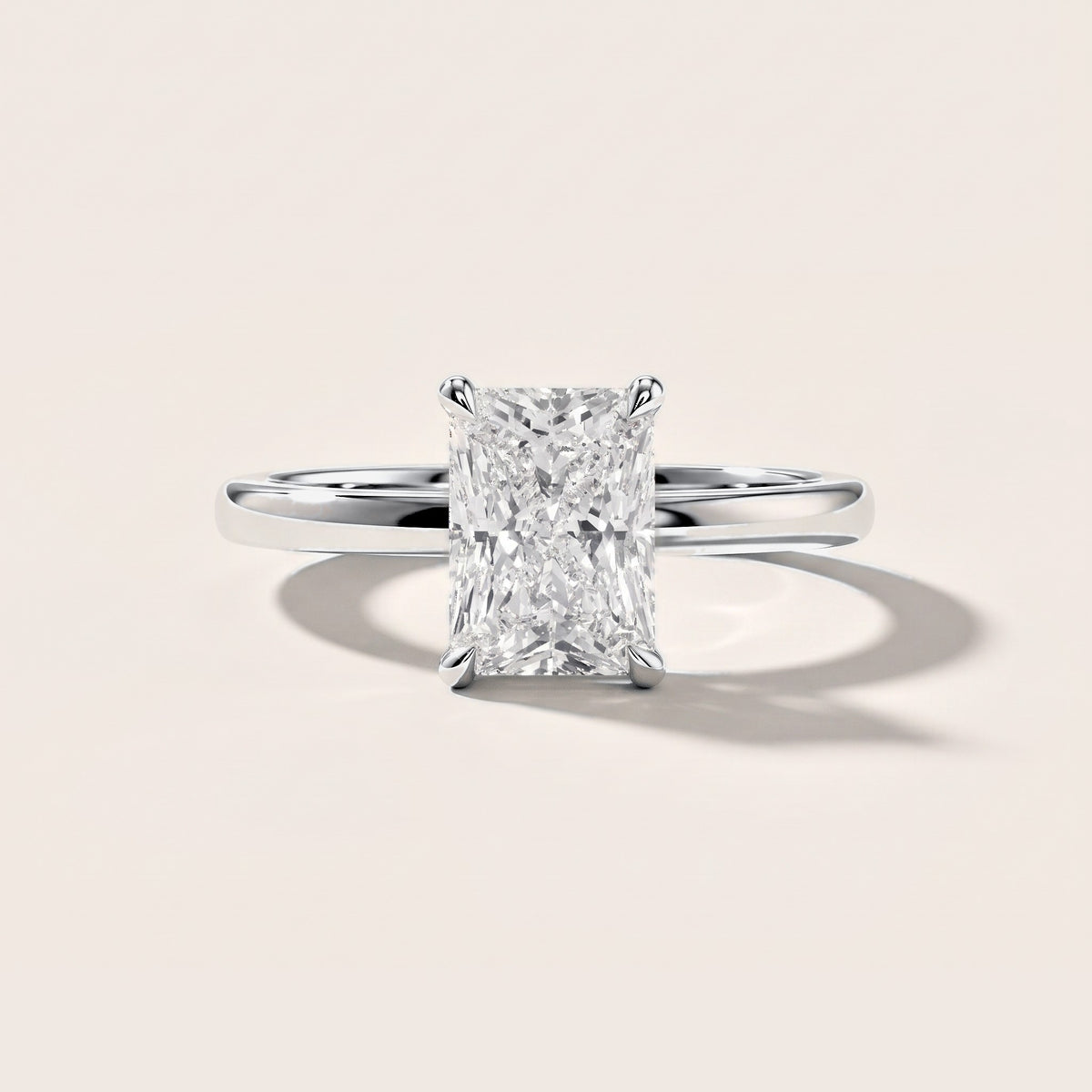 Nadia Petite Solitaire Radiant Diamond Engagement Ring in White Gold [studio-metal-r8-20261024]