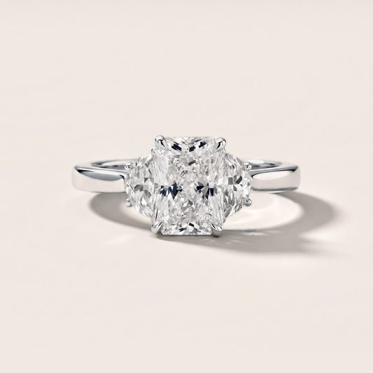 Romy Three-Stone Radiant Diamond Engagement Ring in Platinum [studio-metal-r8-20261024]