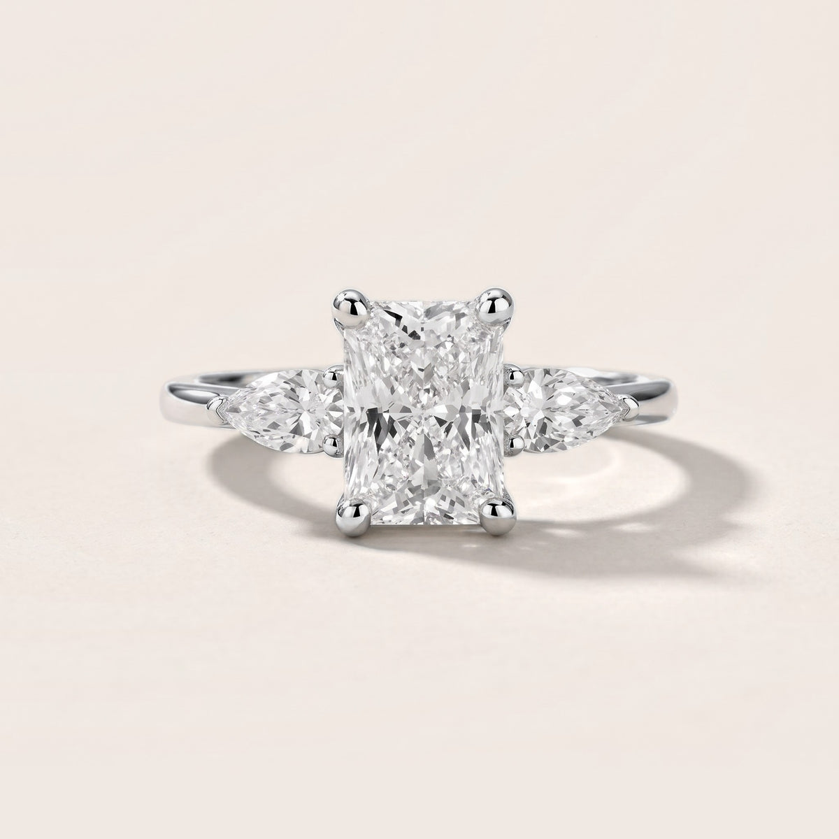 Faye Three-Stone Trellis Radiant Diamond Engagement Ring in Silver [studio-metal-r8-20261024]