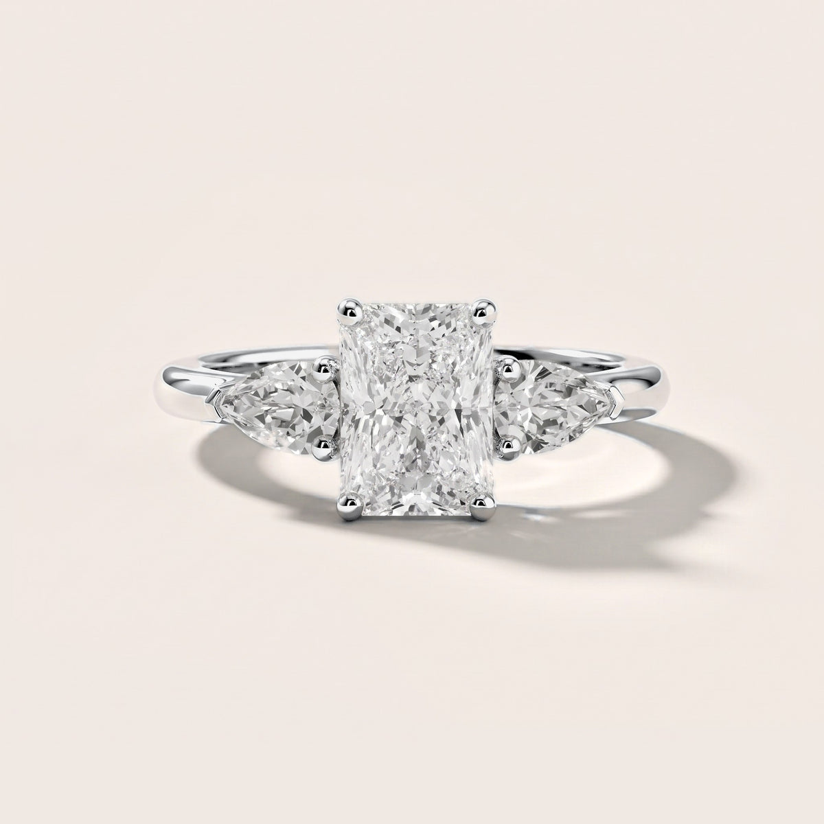 Sophia Three-Stone Radiant Diamond Engagement Ring in Silver [studio-metal-r8-20261024]