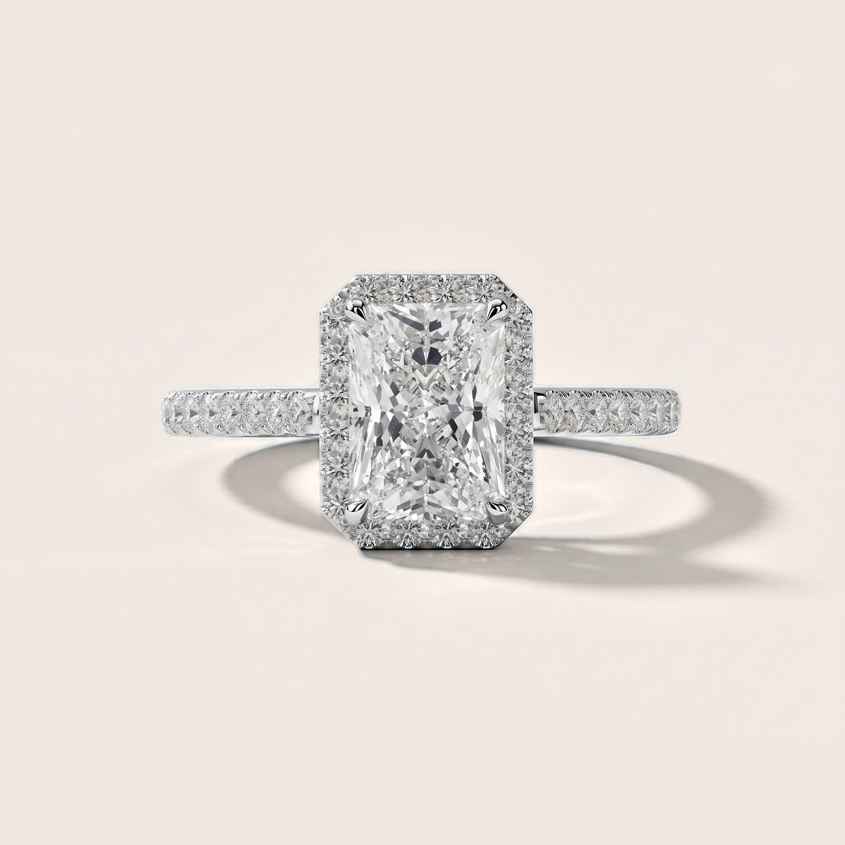 Willa Halo Micropavé Radiant Diamond Engagement Ring in Platinum [studio-metal-r8-20261024]