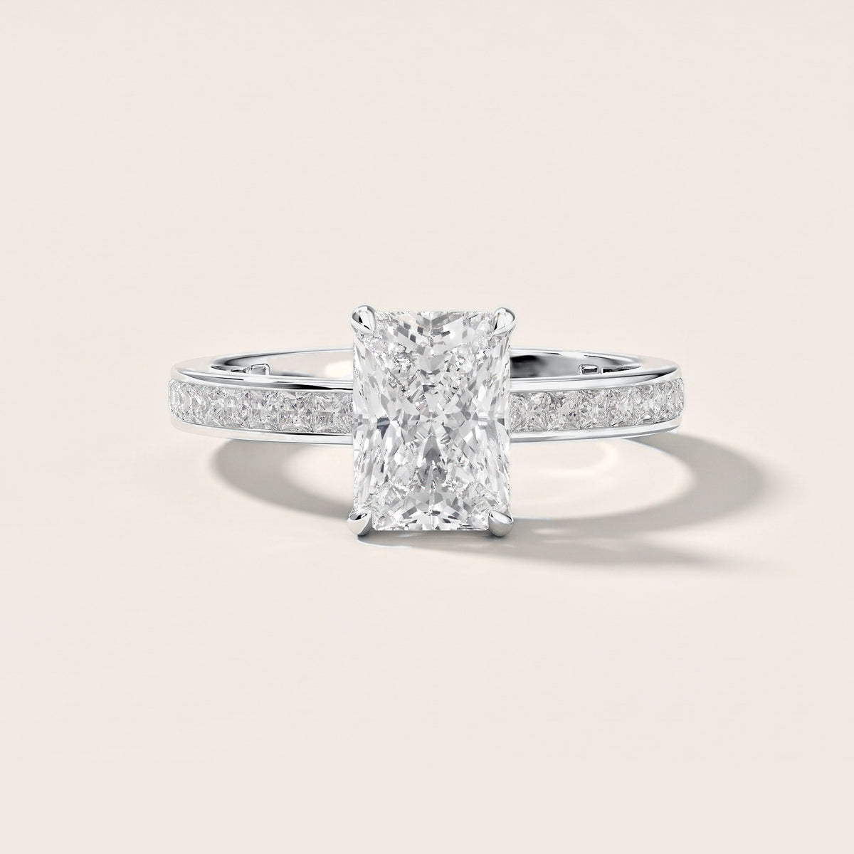 Brielle Channel Set Solitaire Radiant Diamond Engagement Ring in Silver [studio-metal-r8-20261024]