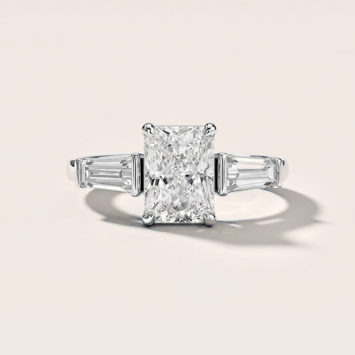 Layla Tapered Baguette Radiant Diamond Engagement Ring in White Gold [studio-metal-r8-20261024]