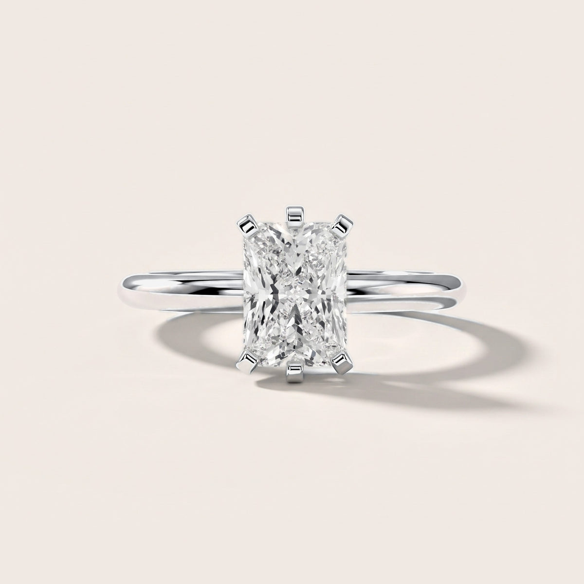 Arabella Six-Prong Solitaire Radiant Diamond Engagement Ring in Platinum [studio-metal-r8-20261024]