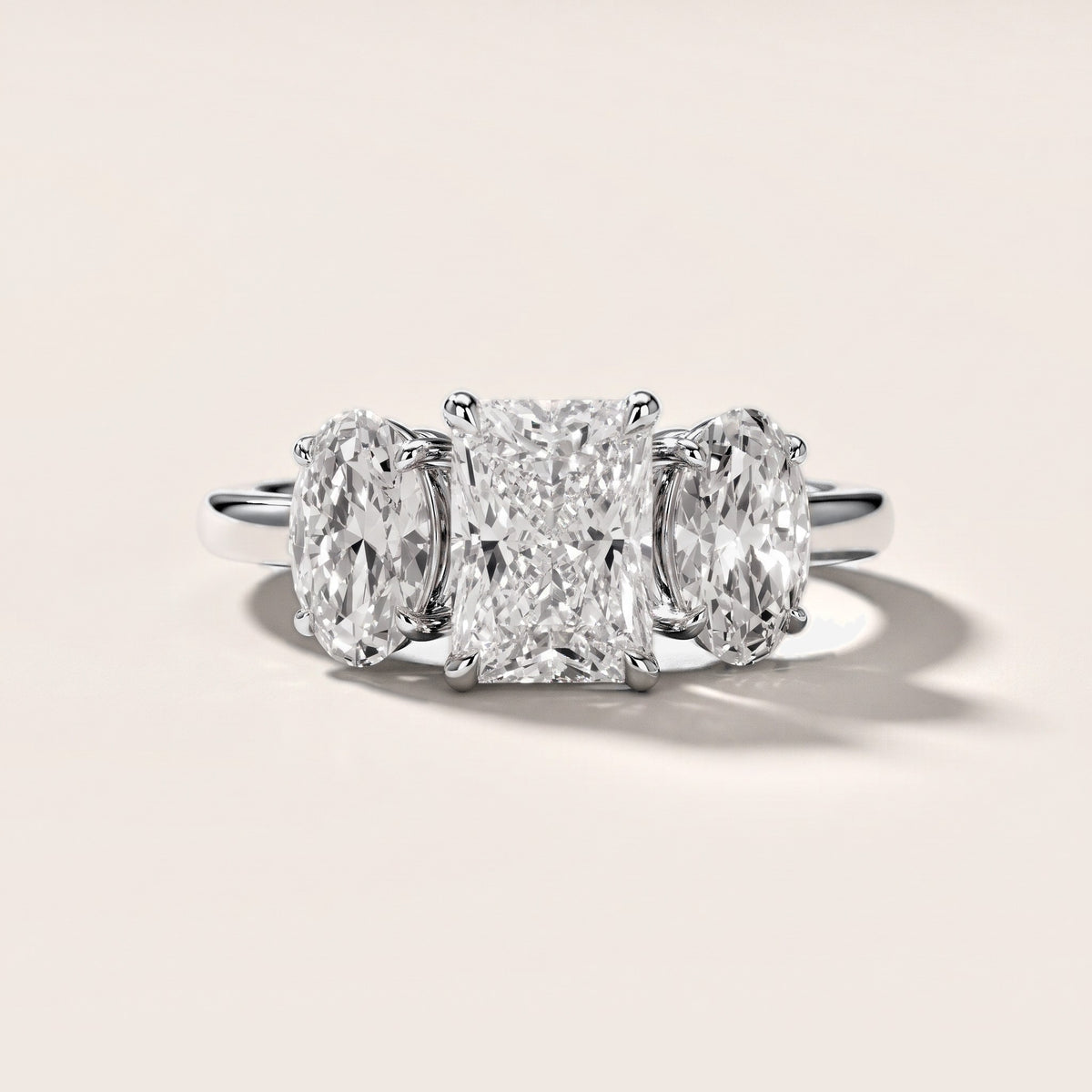 Lila Three-Stone Radiant Diamond Engagement Ring in Platinum [studio-metal-r8-20261024]