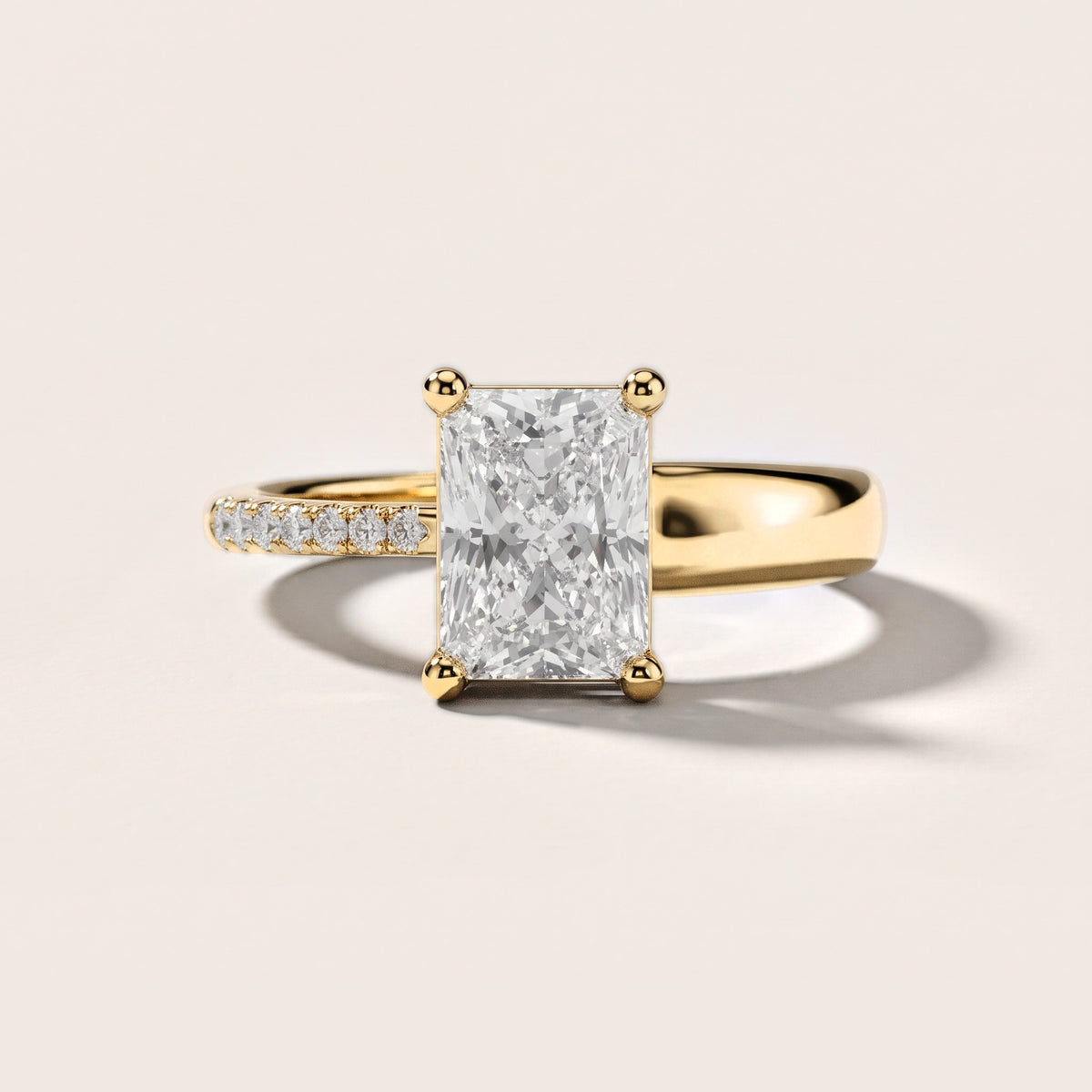 Rosie Solitaire Basket Radiant Diamond Engagement Ring in Yellow Gold [studio-metal-r8-20261024]