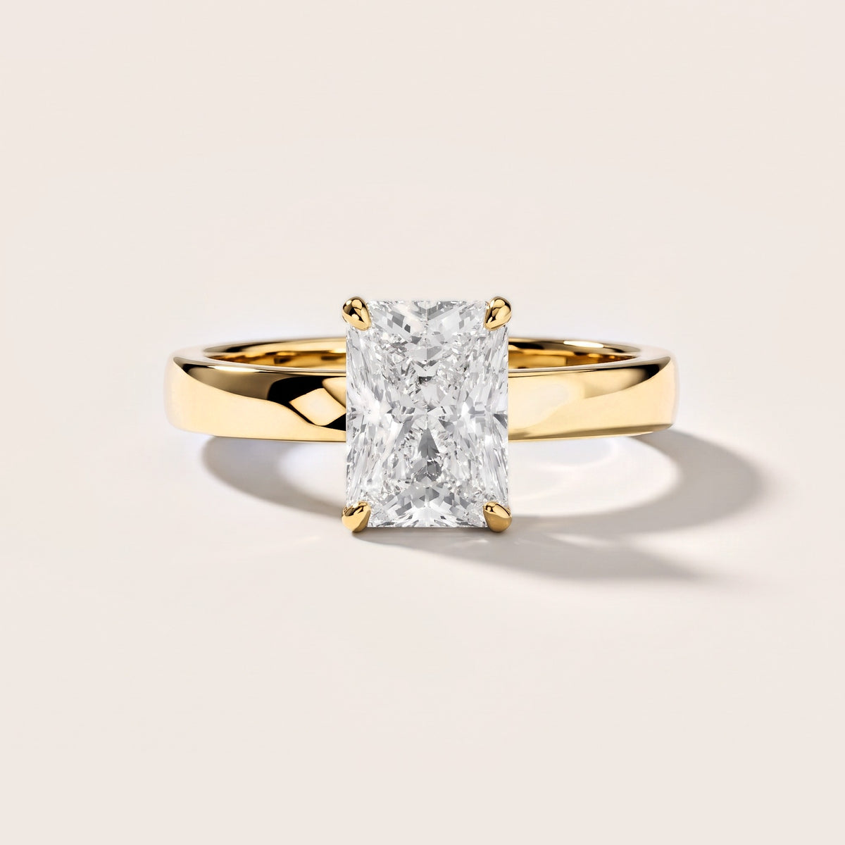 Lara Hidden Halo Radiant Diamond Engagement Ring in Yellow Gold [studio-metal-r8-20261024]