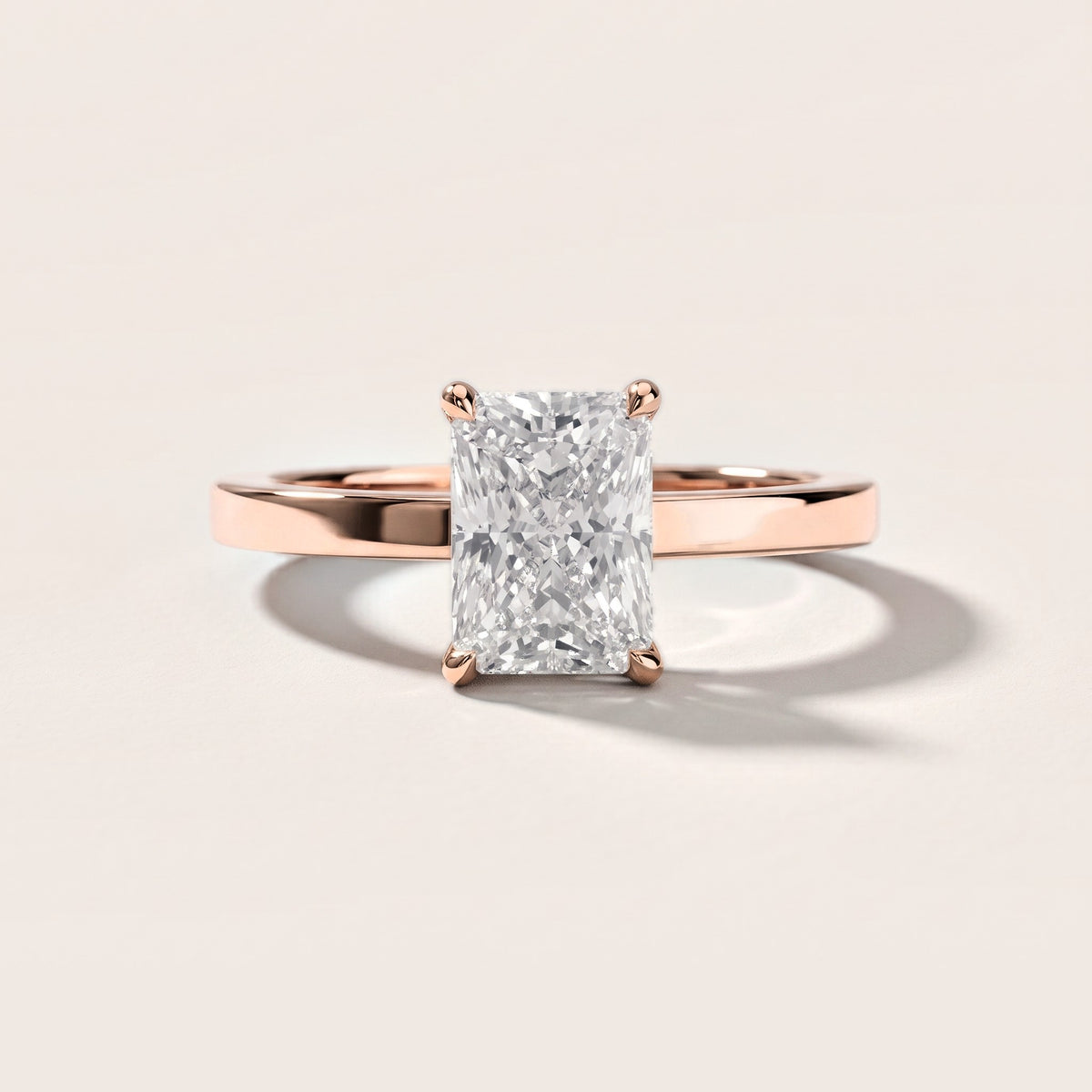 Kaia Solitaire Radiant Diamond Engagement Ring in Rose Gold [studio-metal-r8-20261024]