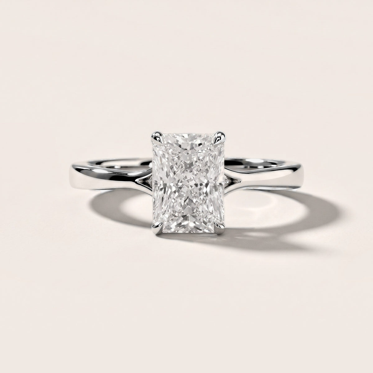Evangeline Trellis Solitaire Radiant Diamond Engagement Ring in White Gold [studio-metal-r8-20261024]