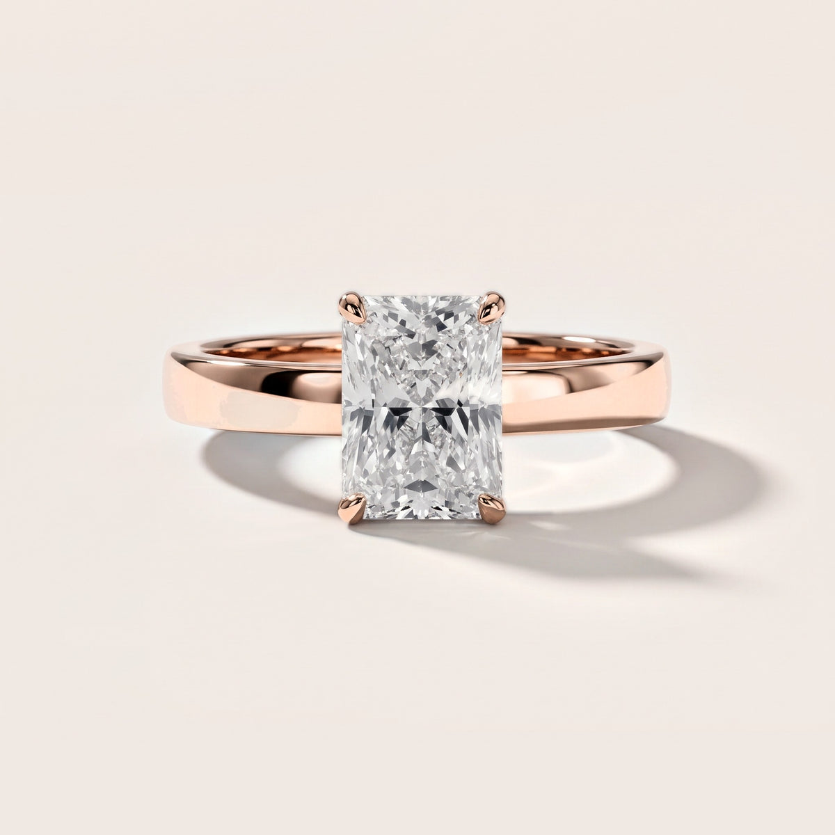 Lara Hidden Halo Radiant Diamond Engagement Ring in Rose Gold [studio-metal-r8-20261024]