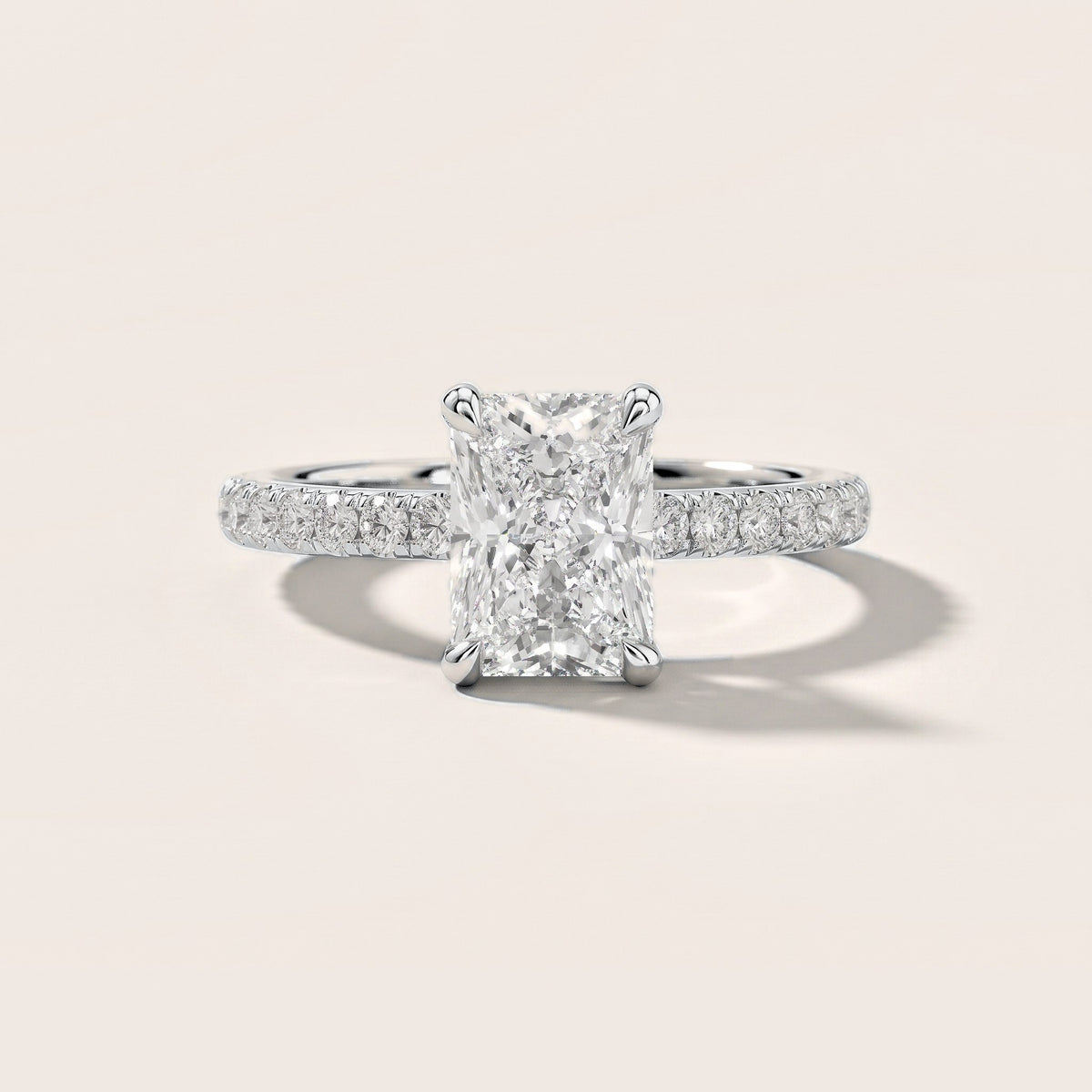 Maya Hidden Halo Pavé Radiant Diamond Engagement Ring in White Gold [studio-metal-r8-20261024]